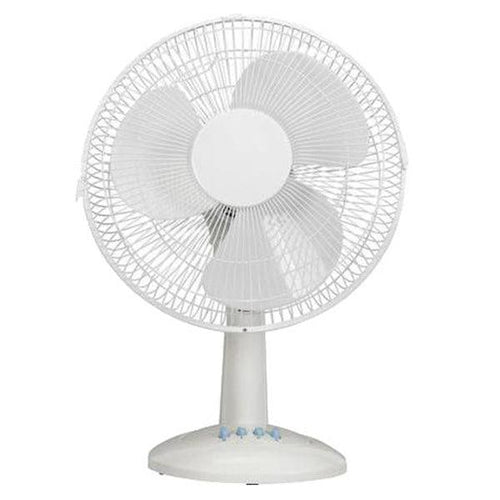 12” Oscillerende Tafel/Bureauventilator – Wit – 3 Snelheden – 35W