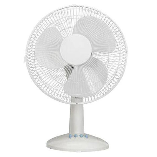 12” Oscillerende Tafel/Bureauventilator – Wit – 3 Snelheden – 35W