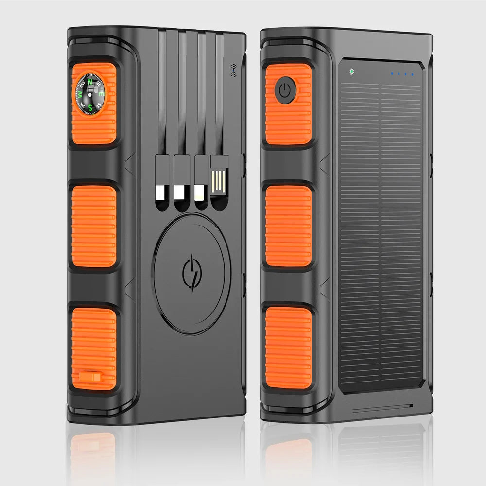 HelioPack Vouwbare Solar Powerbank 30.000mAh – Snelladen, Waterdicht, Outdoor Reizen
