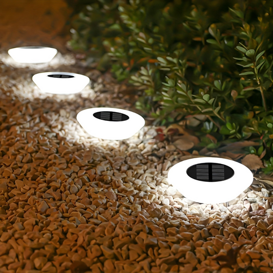 Solar Tuinlamp LED – RVS – Wit Licht – Weerbestendig – 30 cm