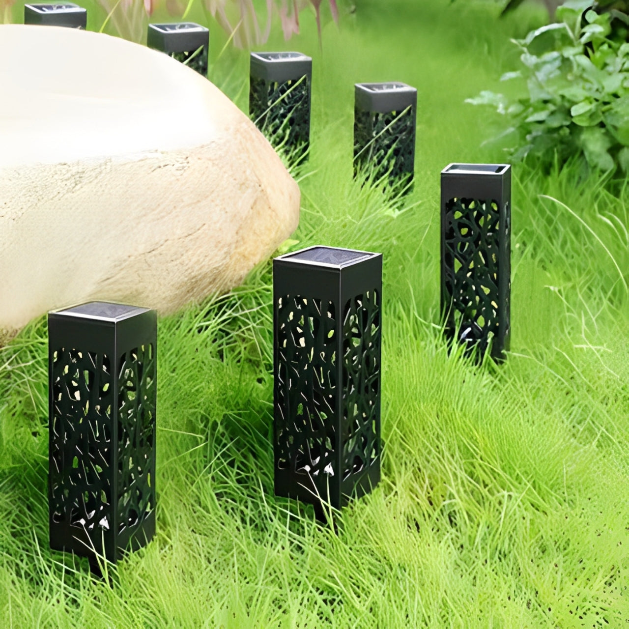 Solar Tuinverlichtingspaal – Draadloze Solar Buitenlamp – LED – Automatische Lichtsensor – IP65