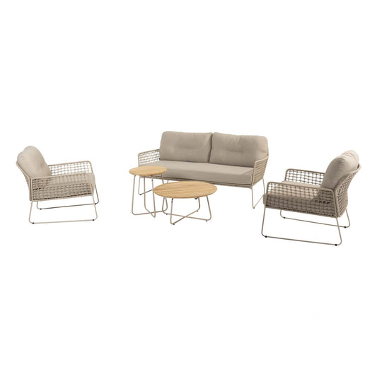 Albano Loungeset met Verdi Salontafels – Luxe Loungeset voor Tuin of Terras