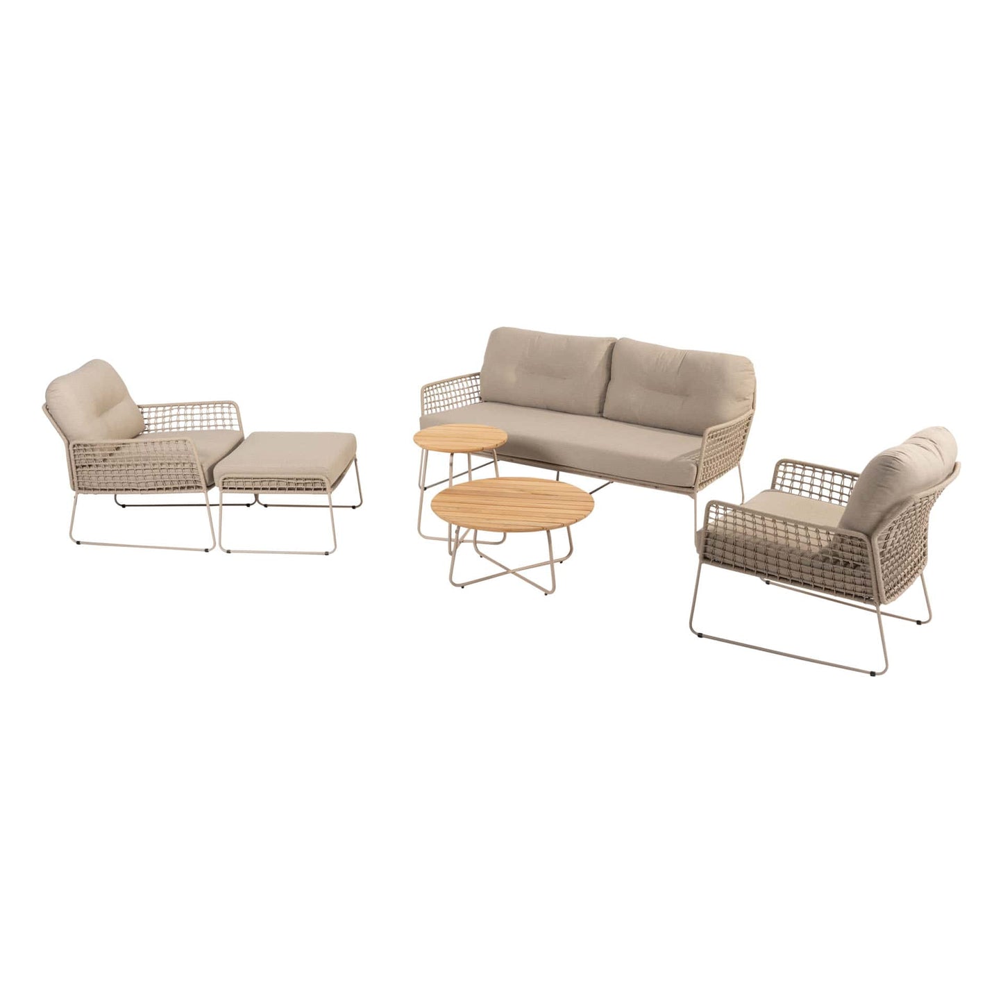 Albano Loungeset met Verdi Salontafels – Luxe Loungeset voor Tuin of Terras
