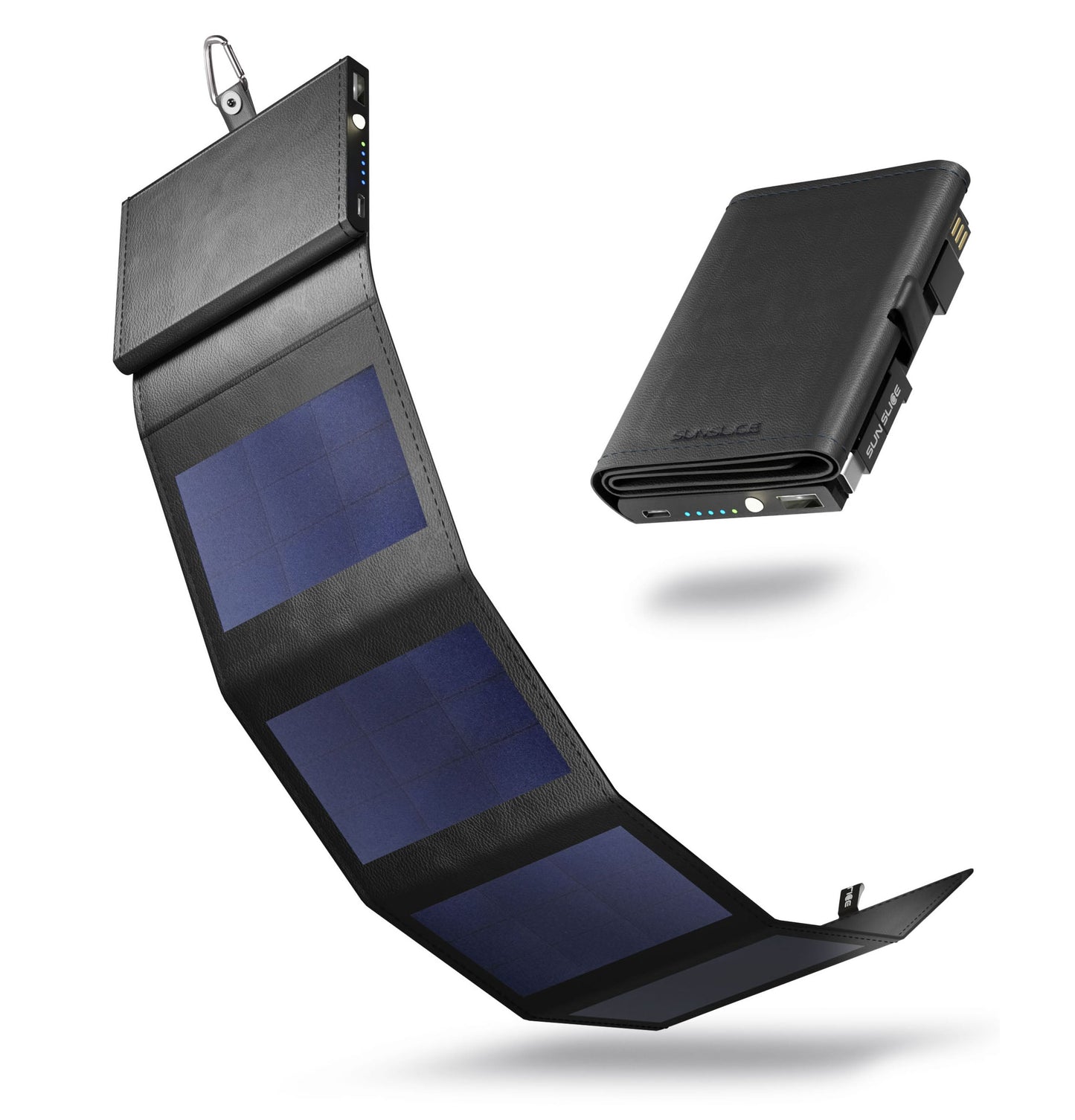 Ultra-Compacte Draagbare Zonne-Energie Powerbank – Opvouwbaar, Lichtgewicht en Universeel Opladen