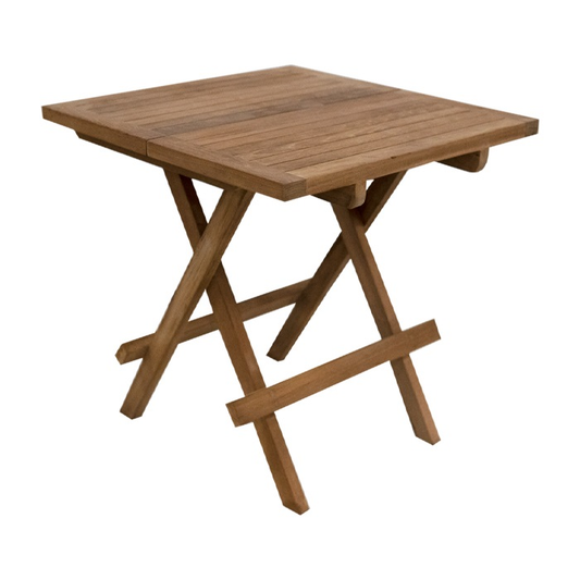 Vierkante Picknicktafel – 50 x 50 cm – Handgemaakt, Opklapbaar, Compact