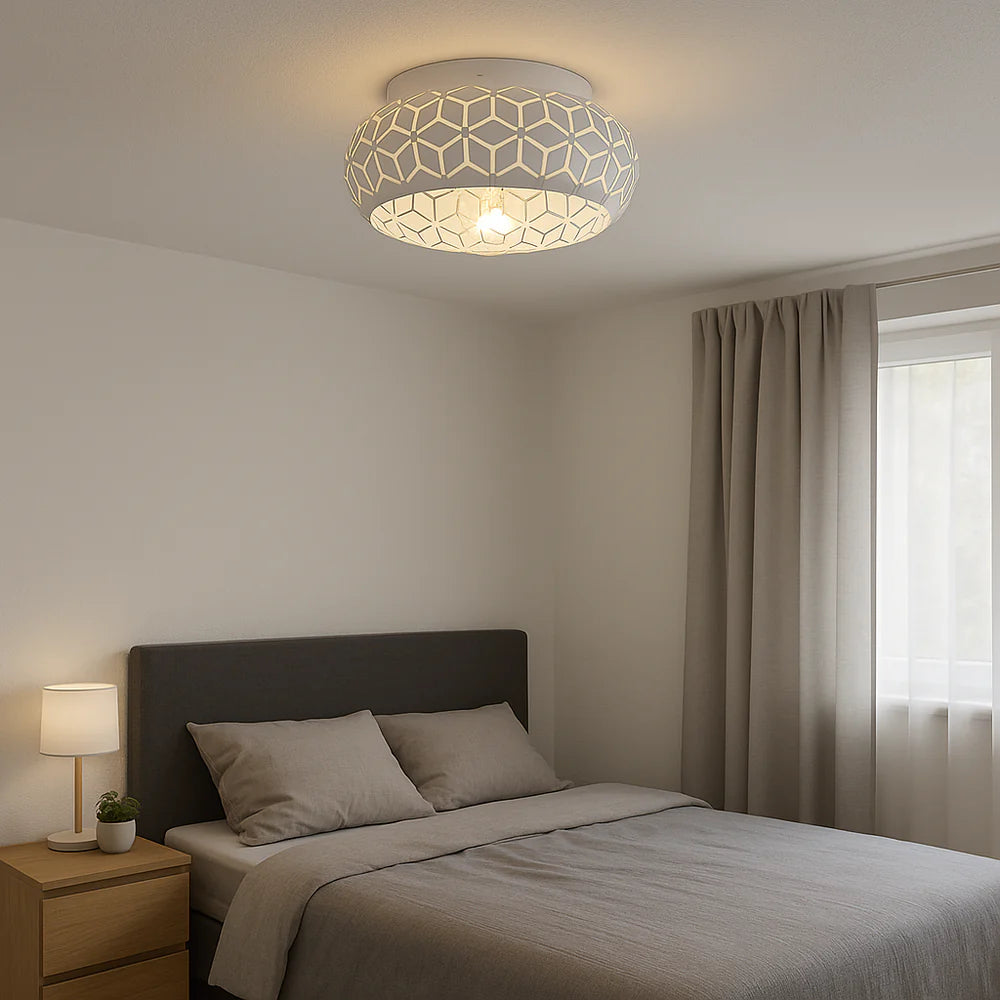 Plafondventilator Elynn met Lamp – Mat Zwart – Dimbaar LED – Plafondlamp Ventilator voor Koud & Warm Licht