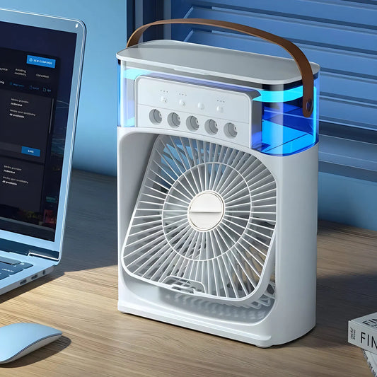 Venti 3-in-1 Mobiele Airco – Ventilator, Luchtbevochtiger en LED Sfeerverlichting