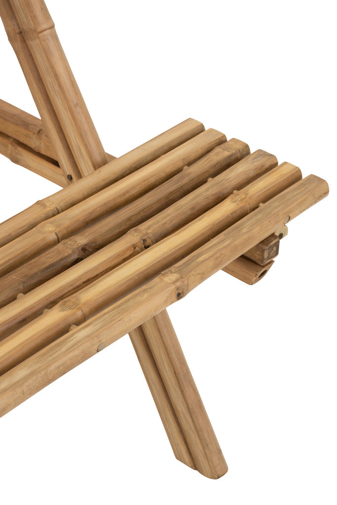 Bamboe Bank Naturel – 120 cm – Stijlvol Tuinbankje voor Binnen en Buiten