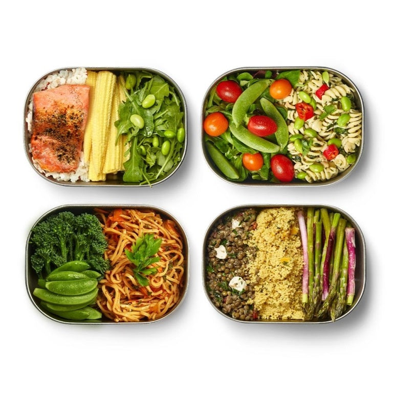 RVS Lunchbox Groot – Duurzame Broodtrommel met Luchtdichte Deksel – Olijfgroen