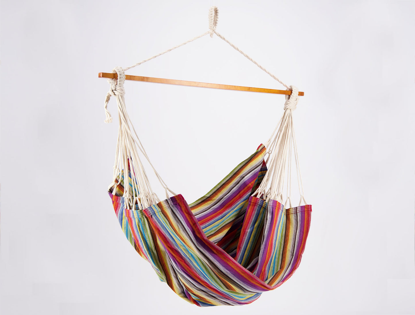 Hangstoel Oaxaca – Groot Formaat – 100% Katoen – Kleurrijk en Comfortabel