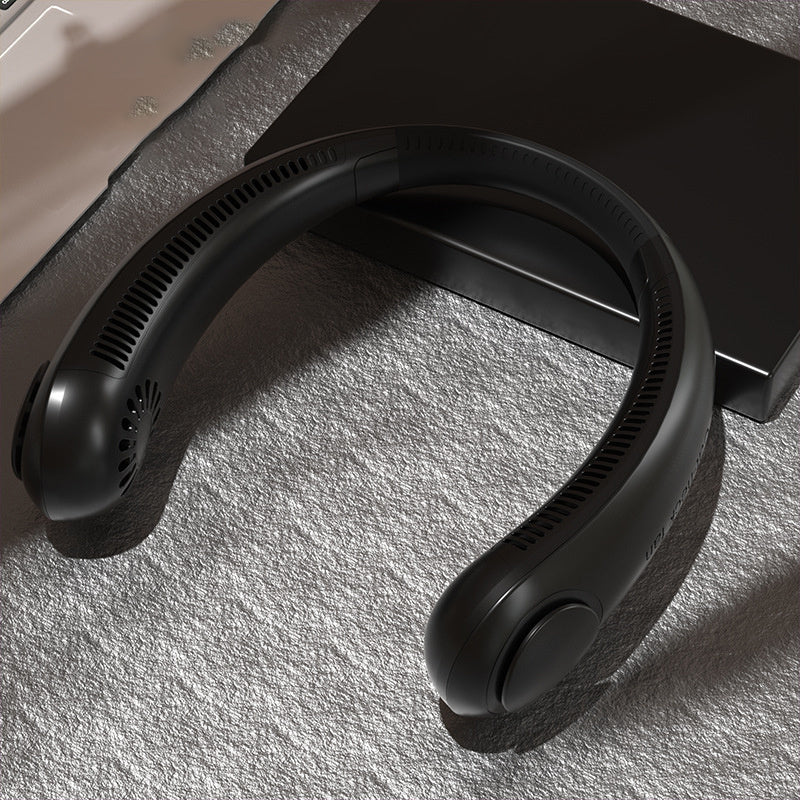 Draagbare Bladloze Nekventilator – USB Oplaadbaar – Fluisterstil & Ergonomisch Ontwerp