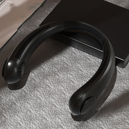 Draagbare Bladloze Nekventilator – USB Oplaadbaar – Fluisterstil & Ergonomisch Ontwerp