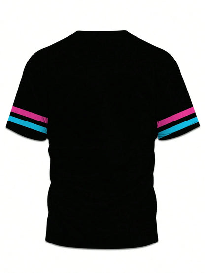 🔥 2-delige Set Miami Print Heren Outfit – T-shirt & Shorts | Sportief & Casual 🔥