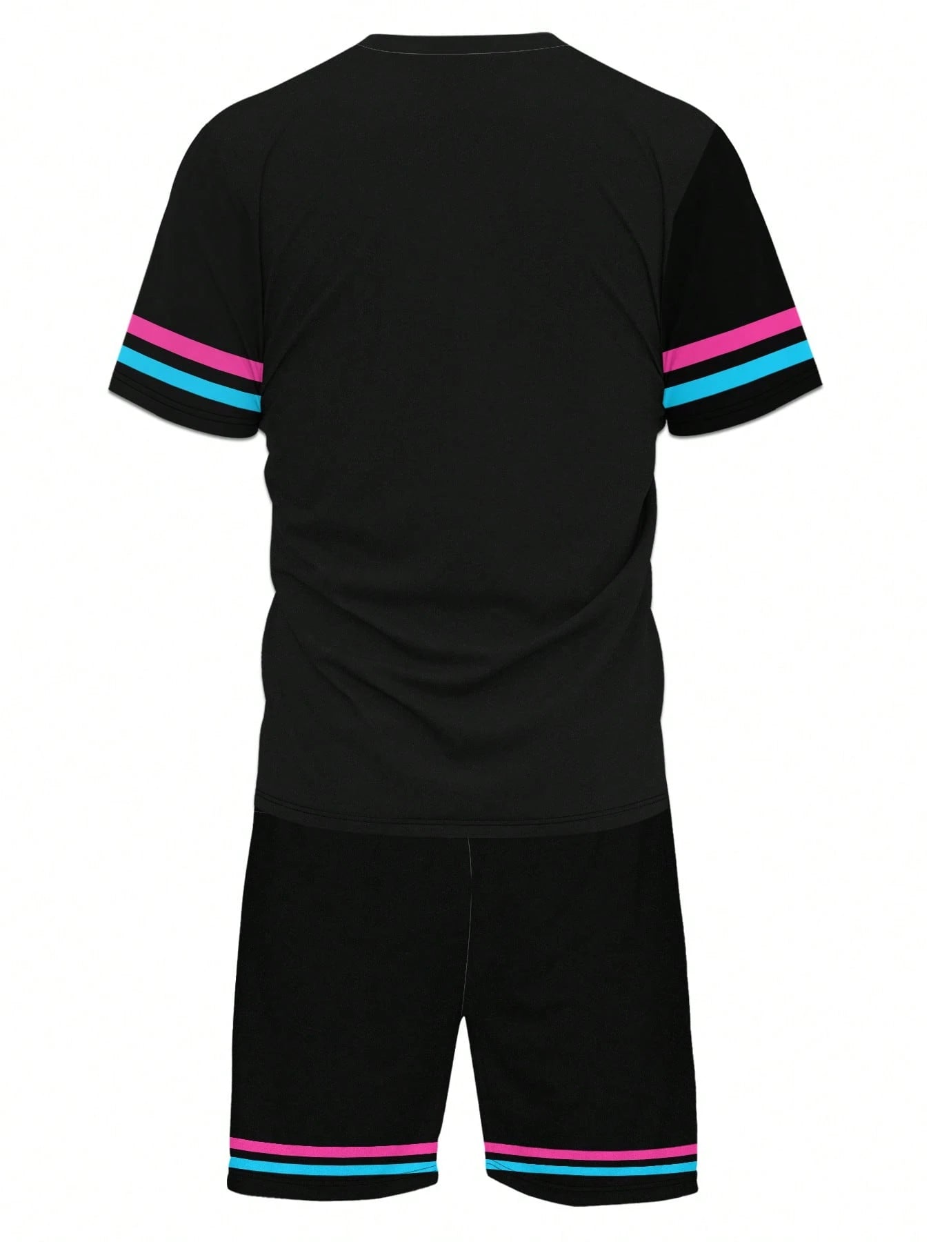 🔥 2-delige Set Miami Print Heren Outfit – T-shirt & Shorts | Sportief & Casual 🔥