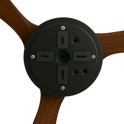 LED Plafondventilator met Lamp – 18W – Zwart/Hout – Dimbaar – 3 CCT – Met Afstandsbediening