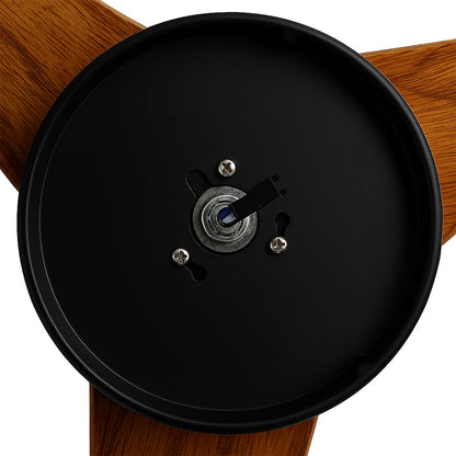 LED Plafondventilator met Lamp – 18W – Zwart/Hout – Dimbaar – 3 CCT – Met Afstandsbediening