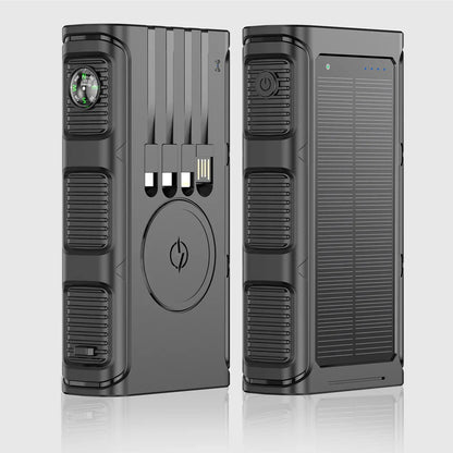 HelioPack Vouwbare Solar Powerbank 30.000mAh – Snelladen, Waterdicht, Outdoor Reizen