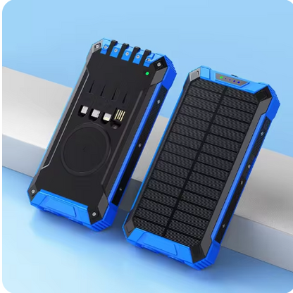 HelioPack Vouwbare Solar Powerbank 30.000mAh – Snelladen, Waterdicht, Outdoor Reizen