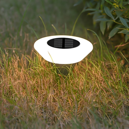 Solar Tuinlamp LED – RVS – Wit Licht – Weerbestendig – 30 cm