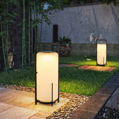 Solar Buitenlamp – LED – Roestvrij Staal & Glas – Duurzame Tuinverlichting op Zonne-energie – IP65
