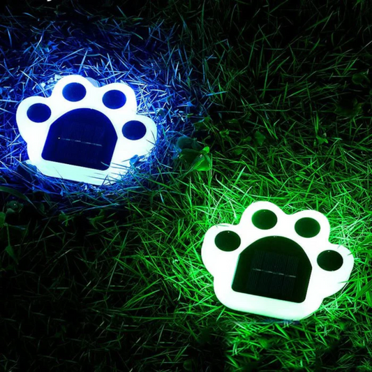 Solar Buitenlamp – Speelse Pootafdruk – Creatieve Solar Tuinverlichting – IP65 – Automatisch AAN/UIT