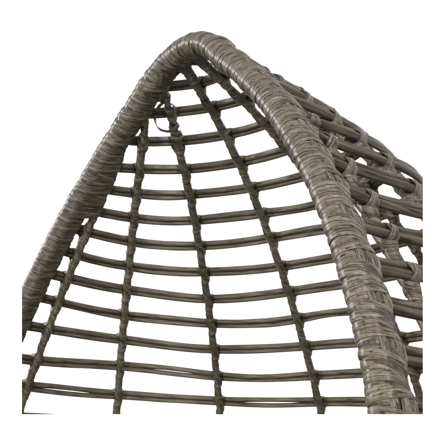 Relaxstoel Chill Grijs – Hangstoel met Wicker en Kussens – Comfort voor Binnen en Buiten