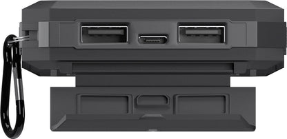 Goobay 8.000 mAh Solar Powerbank – Powerbank op Zonne Energie – 2x USB-A – Zaklamp – IP44 Spatwaterdicht