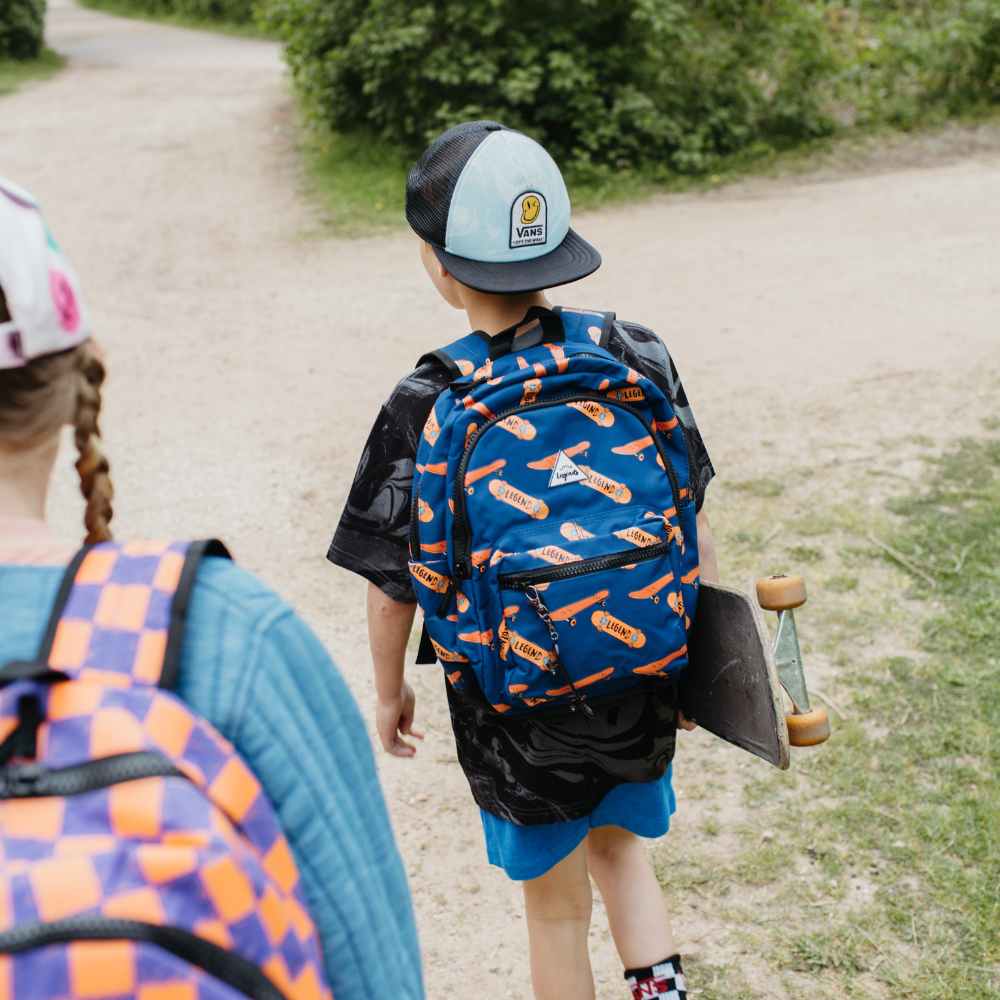 Kinderrugzak Skateboard – Rugzak voor Jongens en Meiden – Compact en Stoer voor School en Vrije Tijd