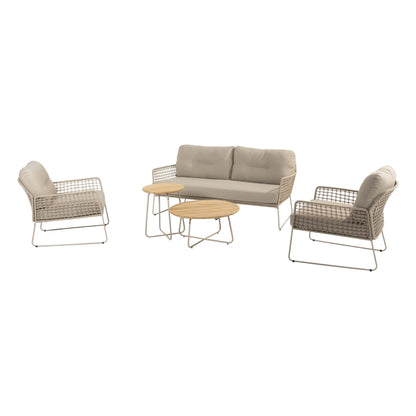 Albano Loungeset met Verdi Salontafels – Luxe Loungeset voor Tuin of Terras
