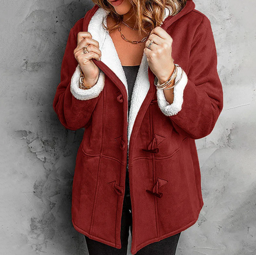 Manteau Femme en Daim Synthétique à Capuche – Doublure Polaire Ultra-Douce