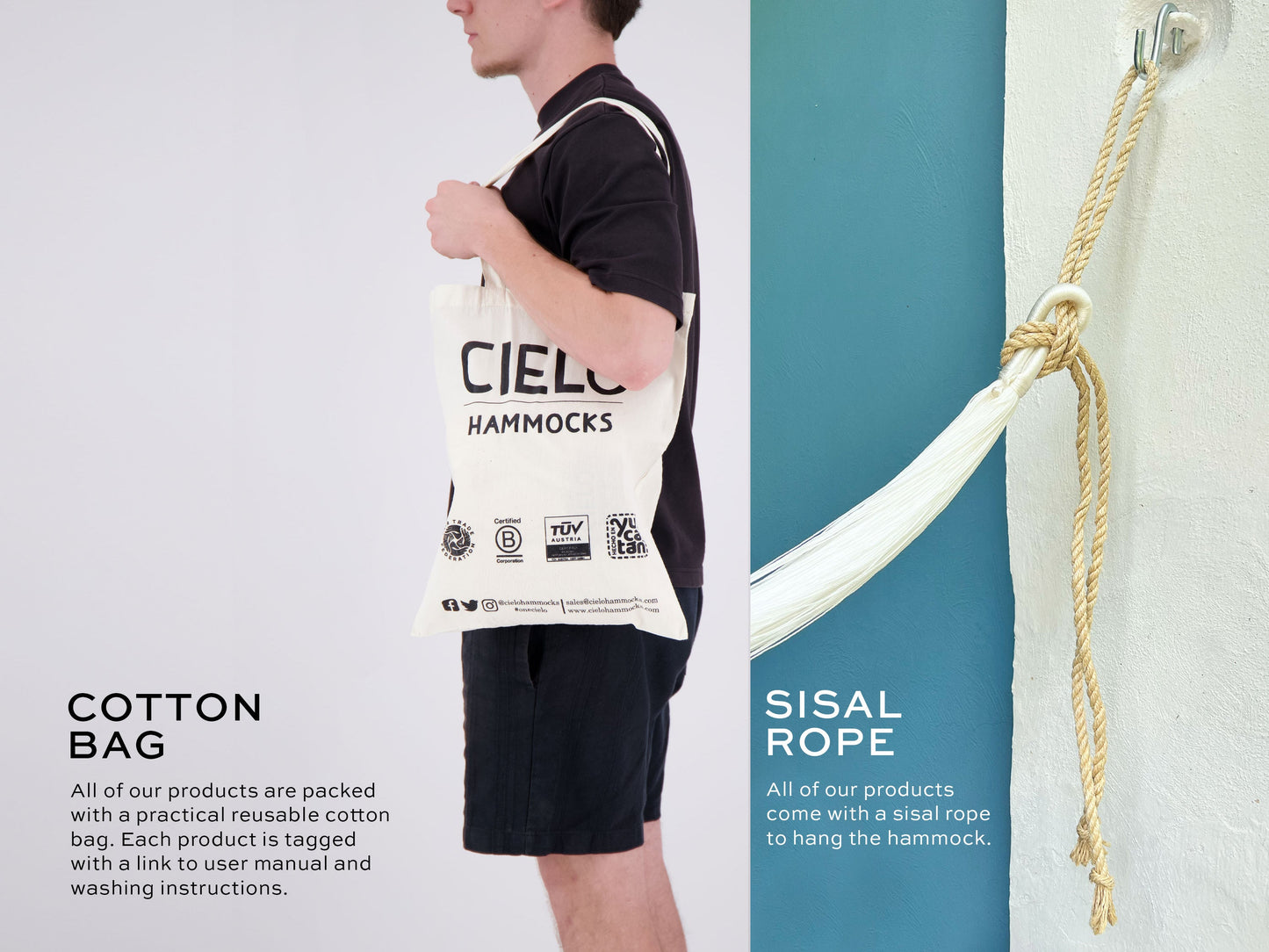 Hangstoel Oaxaca – Groot Formaat – 100% Katoen – Kleurrijk en Comfortabel