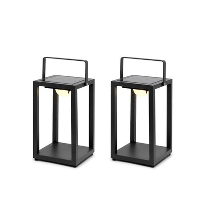 Buitenlamp op Zonne-energie – Solar Tuinverlichting met 3 Lichtstanden – Antraciet Aluminium – 50 cm