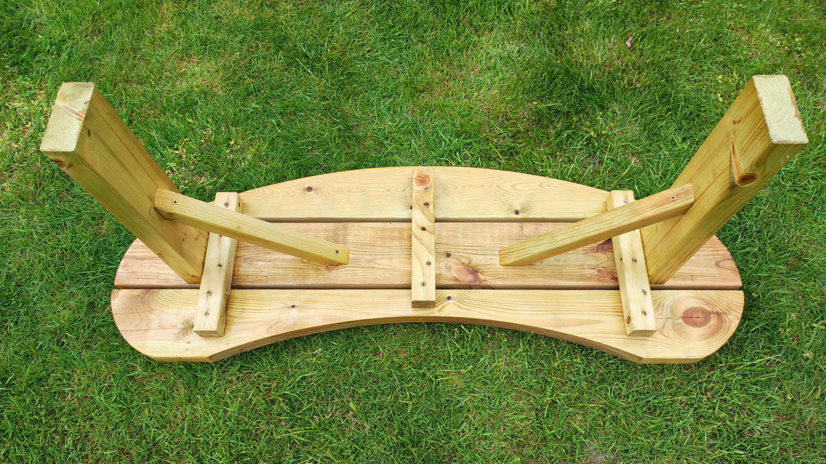 Ronde Picknicktafel XXL – Ø195 cm – Robuust, Weerbestendig en Onderhoudsvrij