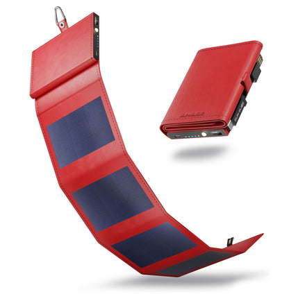 Ultra-Compacte Draagbare Zonne-Energie Powerbank – Opvouwbaar, Lichtgewicht en Universeel Opladen