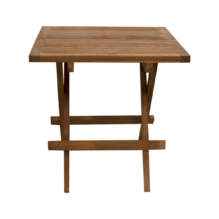Vierkante Picknicktafel – 50 x 50 cm – Handgemaakt, Opklapbaar, Compact