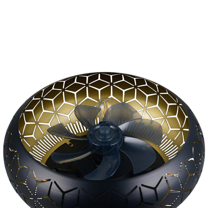 Plafondventilator Elynn met Lamp – Mat Zwart – Dimbaar LED – Plafondlamp Ventilator voor Koud & Warm Licht