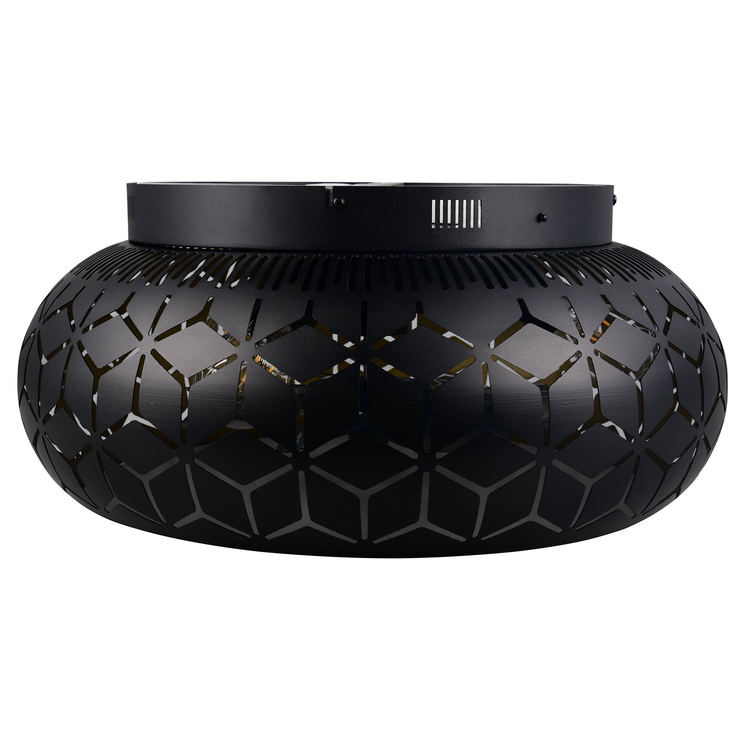 Plafondventilator Elynn met Lamp – Mat Zwart – Dimbaar LED – Plafondlamp Ventilator voor Koud & Warm Licht