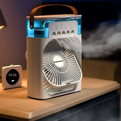 Venti 3-in-1 Mobiele Airco – Ventilator, Luchtbevochtiger en LED Sfeerverlichting