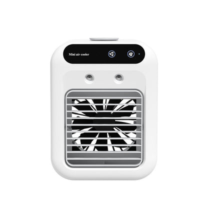 Draagbare Airco Ventilator – Waterkoeling & Luchtbevochtiger – Compact & Stil – Touchscreen Bediening
