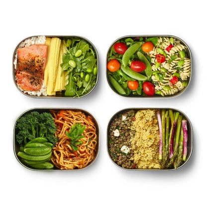 RVS Lunchbox Groot – Duurzame Broodtrommel met Luchtdichte Deksel – Olijfgroen