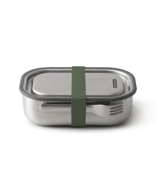 RVS Lunchbox Groot – Duurzame Broodtrommel met Luchtdichte Deksel – Olijfgroen