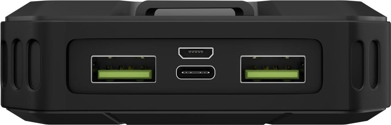 Goobay 20.000 mAh Solar Powerbank – Powerbank op Zonne Energie – USB-C + 2x USB-A – QuickCharge 3.0 & PD – Zaklamp – IP44 Spatwaterdicht