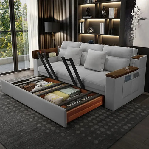 Canapé-lit pliant moderne multifonction en tissu – Confort, gain d’espace et design élégant