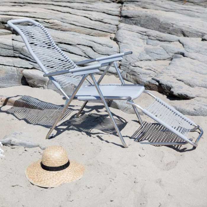 Spaghetti Ligstoel – Verstelbare Design Ligstoel voor Binnen en Buiten