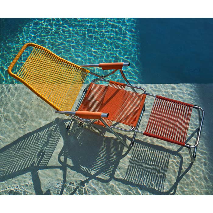 Spaghetti Ligstoel – Verstelbare Design Ligstoel voor Binnen en Buiten