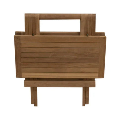 Vierkante Picknicktafel – 50 x 50 cm – Handgemaakt, Opklapbaar, Compact